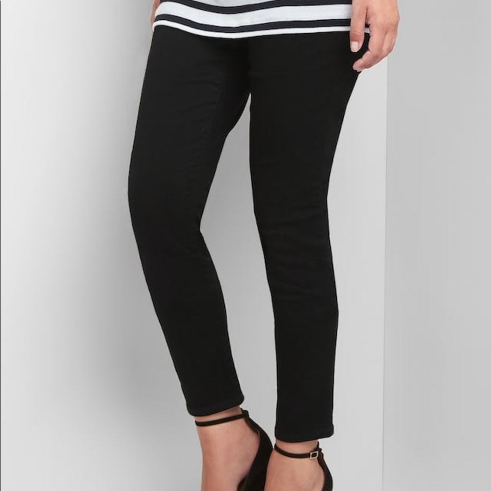 Gap Maternity 1969 Black True Skinny Jeans Size 32